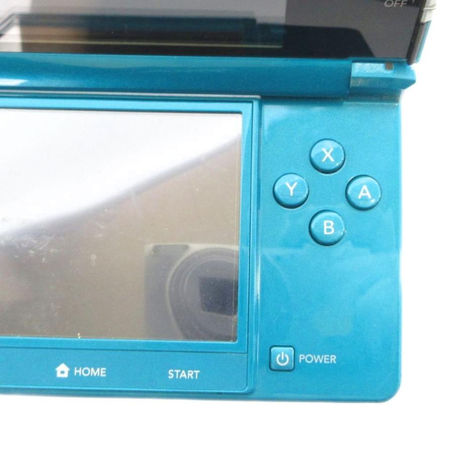 任天堂 3DS ゲーム機 本体 ロゴ 初期化・動作確認済 緑 グリーン