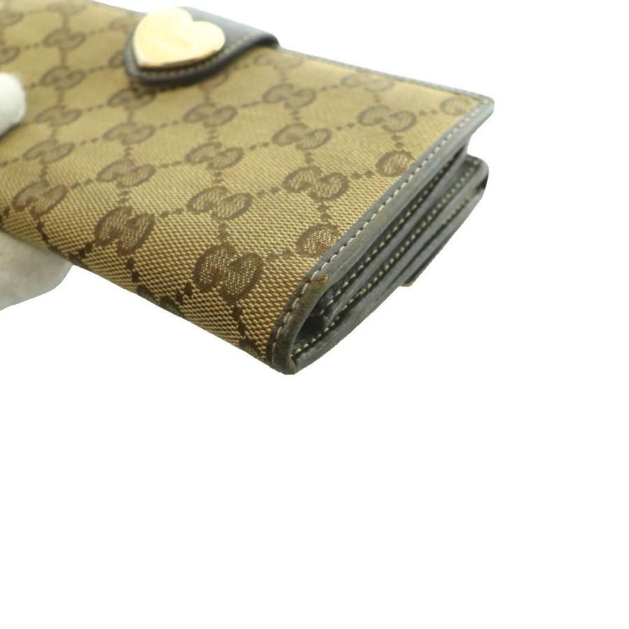 GUCCI（グッチ） 長財布 2つ折り財布 ラブリーハートロゴプレート GG 