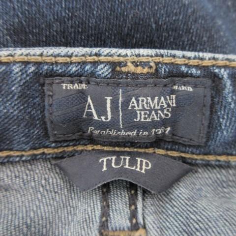 アルマーニ ジーンズ ARMANI JEANS TULIP デニム フレア 28 175/66A 青