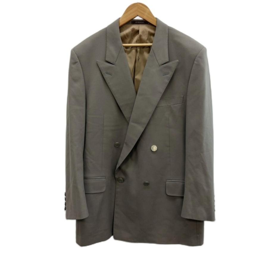 ジバンシー　スーツセットアップ　グレー　ダブル　L〜XL ジバンシィ GIVENCHY スーツ セットアップ ジャケット パンツ ウール