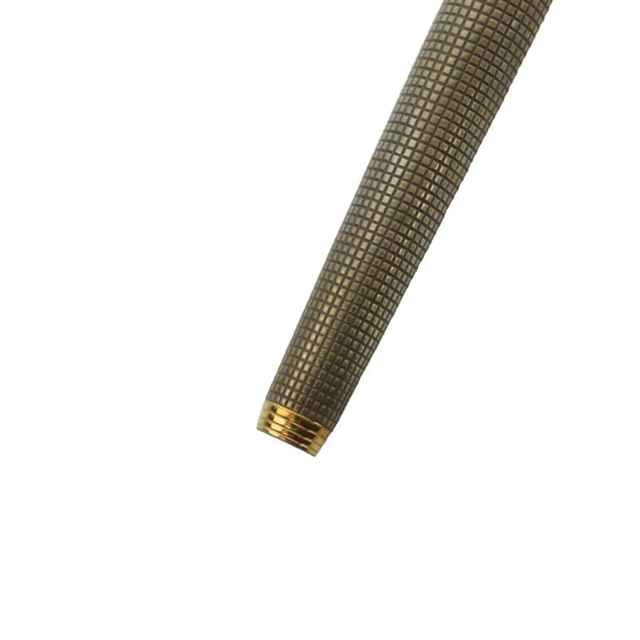 PARKER 万年筆 本体 格子柄 シルバー ゴールド 14K パーカー parker 万年筆 格子柄 ペン先14K sterling silver刻印 マルチ