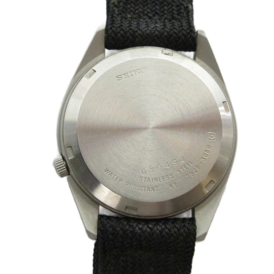 セイコー SEIKO 7S26-3060 腕時計 自動巻き ウォッチ 黒文字盤