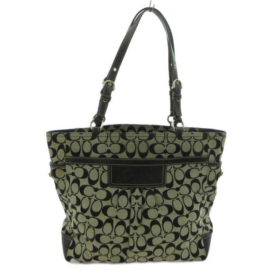COACH（コーチ） トートバッグ キャンバス レザー シグネチャー ロゴ