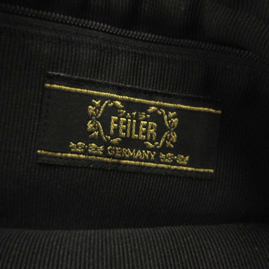 フェイラー FEILER ハンドバッグ 茶 ブラウン ロゴ ドット柄 /IL 