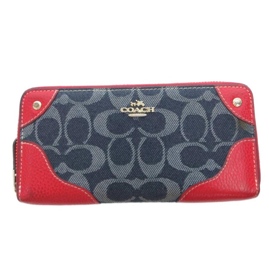 COACH（コーチ） 長財布 ウォレット 小銭入れあり キャンバス レザー