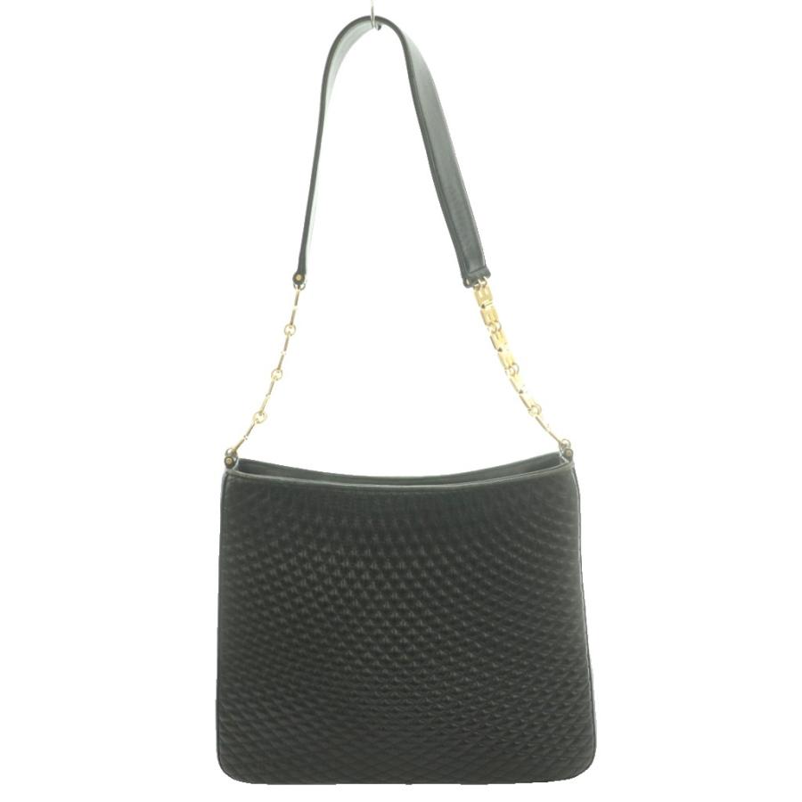 BALLY バリー ショルダーバッグ バッグ チェーン キルティング レザー 黒 Bally（バリー） ショルダーバッグ チェーン Bロゴ キルティングレザー