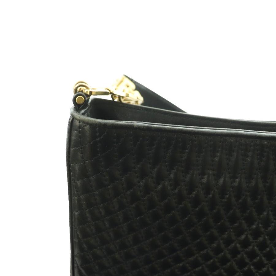 BALLY バリー ショルダーバッグ バッグ チェーン キルティング レザー 黒 Bally（バリー） ショルダーバッグ チェーン Bロゴ キルティングレザー