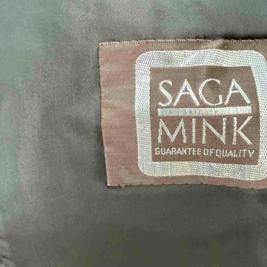サガミンク SAGA MINK ファーコート ミンクファー 毛皮 銀サガ 11 茶 