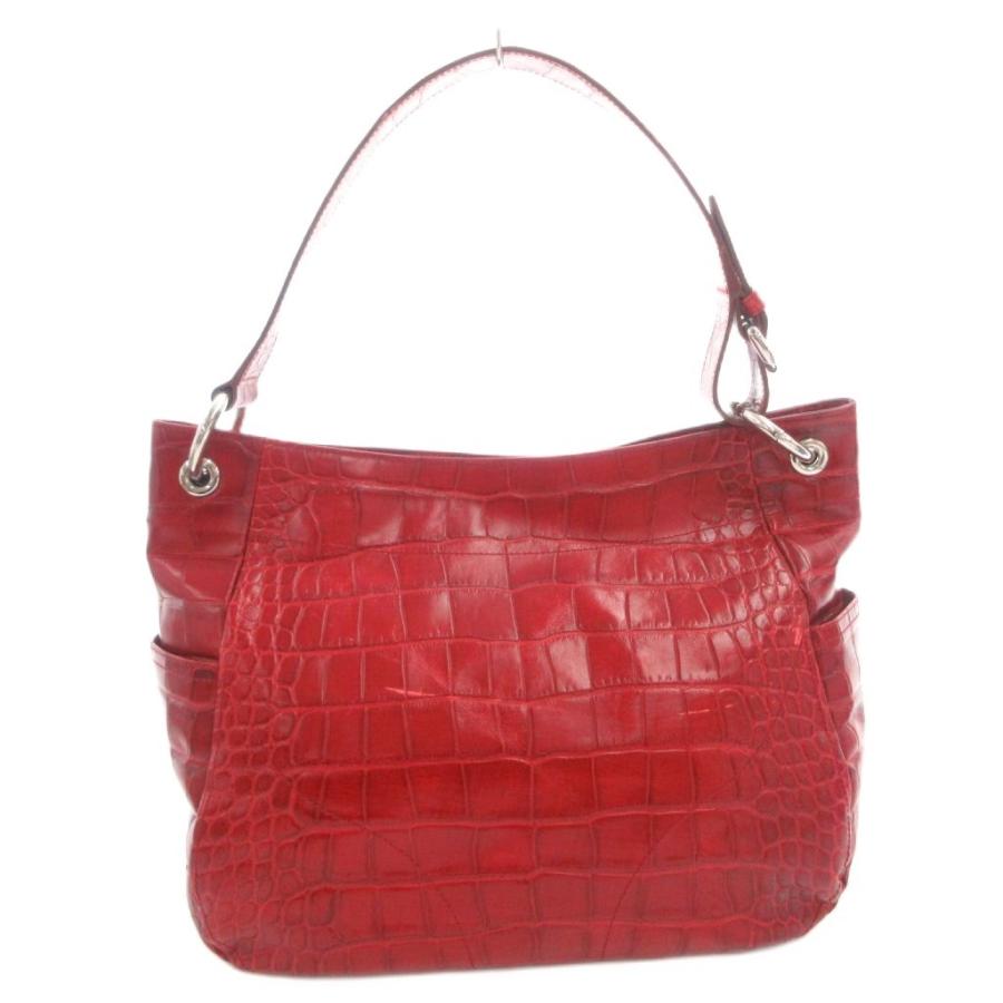 フルラ FURLA ハンドバッグ スエード レザー 内側ファー 茶色 ブラウン
