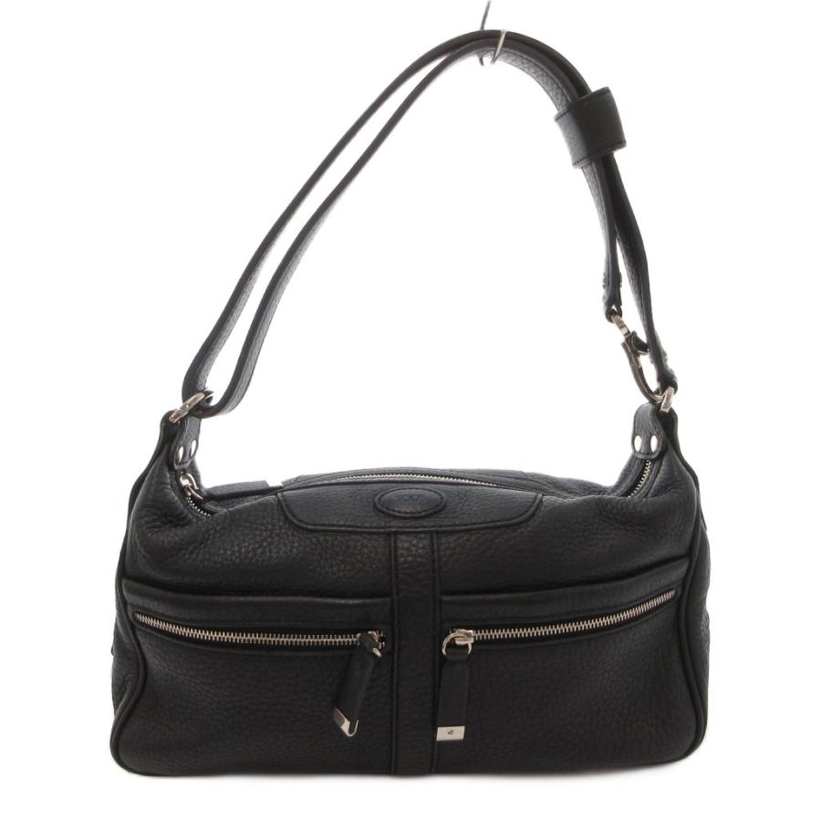 Tod’s トッズ　ミキー　ワンショルダーバッグ　ダークブラウン 肩がけ トッズ TOD'S Miky ミキー ハンドバッグ ワンショルダーバッグ 肩掛け