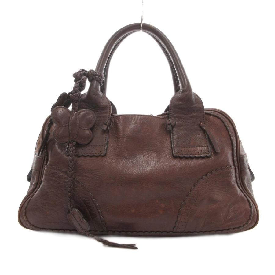 ANNA SUI（アナスイ） ハンドバッグ ミニボストン レザー バタフライ