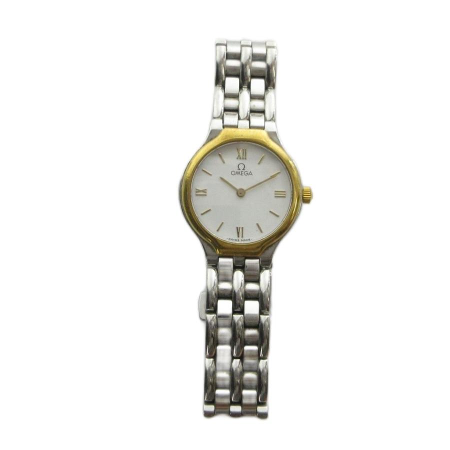 【稼働】OMEGA デビル 腕時計 スクエア ローマン レディース クォーツ OMEGA（オメガ） ジャンク品 De Ville デビル 腕時計 クォーツ