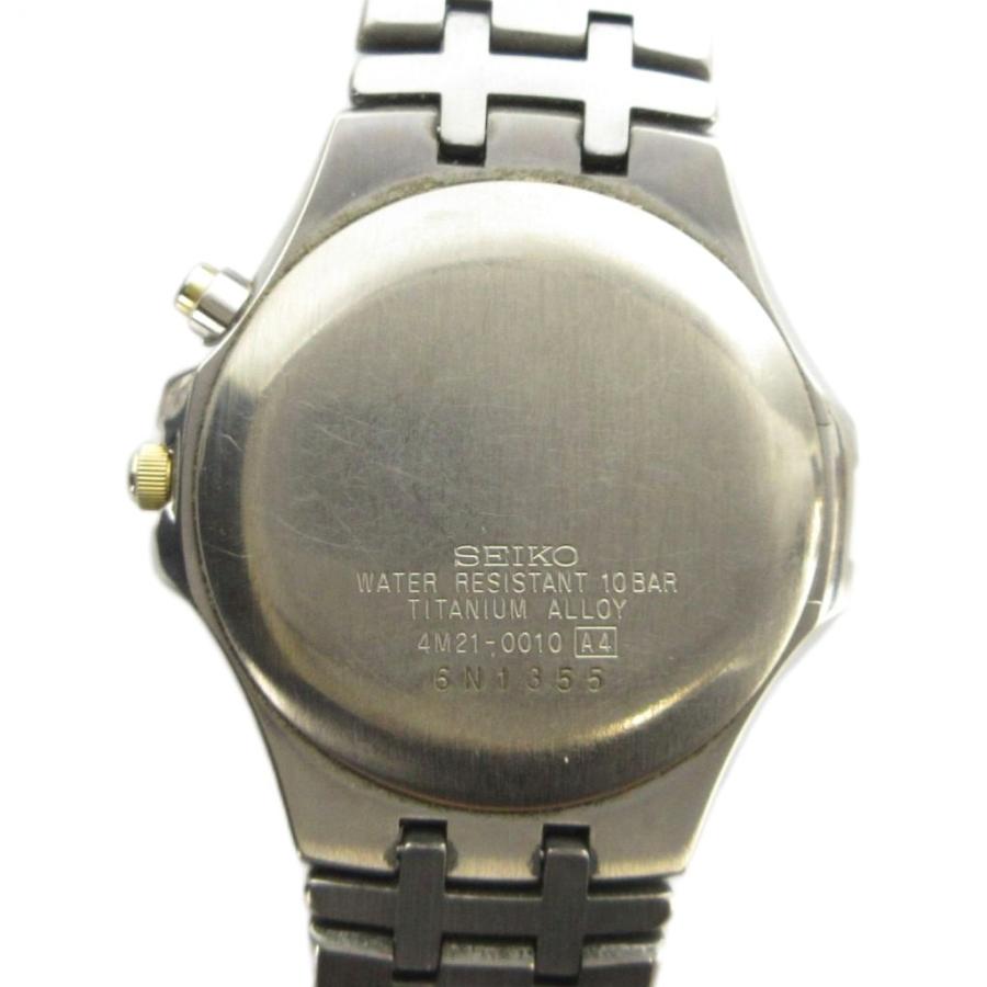 セイコー SEIKO AGS DOLCE ドルチェ 4M21-0010 腕時計 自動巻き チタン