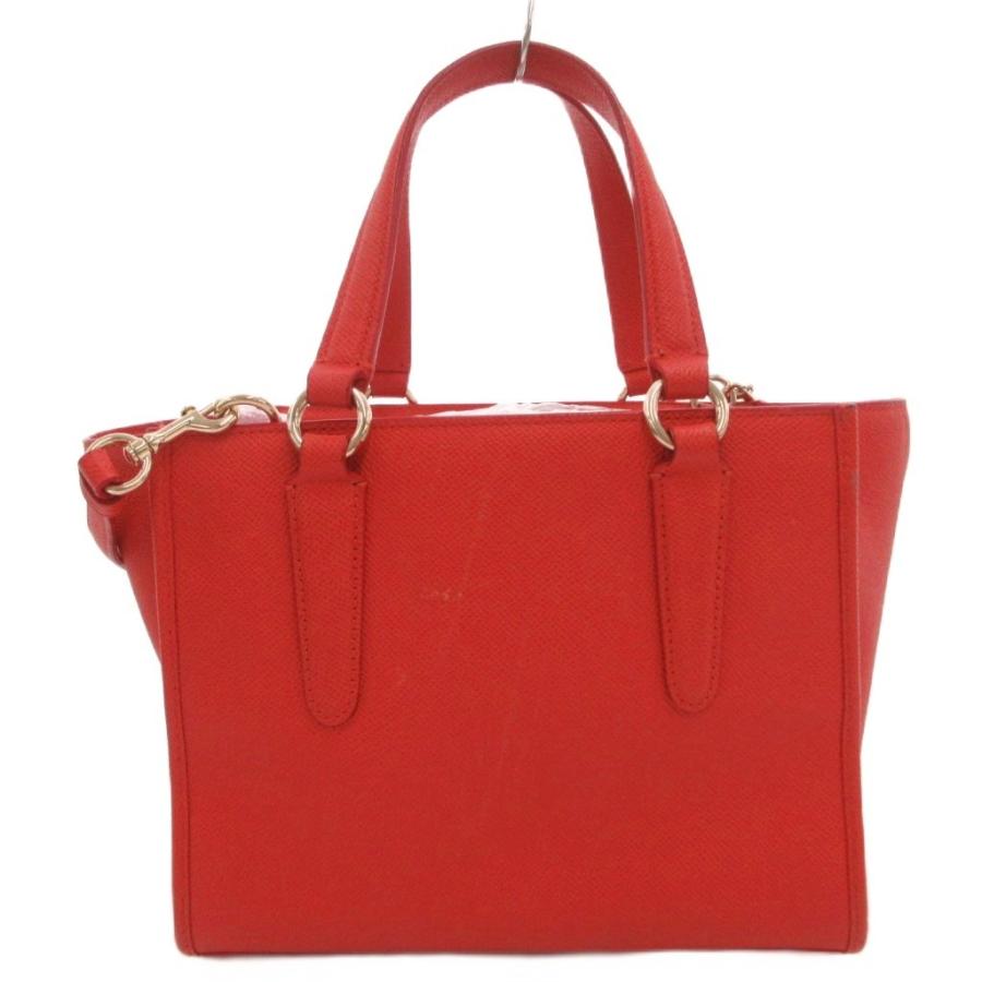 COACH（コーチ） ハンドバッグ ショルダー 2way PVC ロゴ 赤 レッド