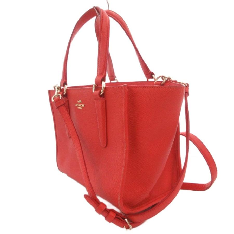 COACH（コーチ） ハンドバッグ ショルダー 2way PVC ロゴ 赤 レッド