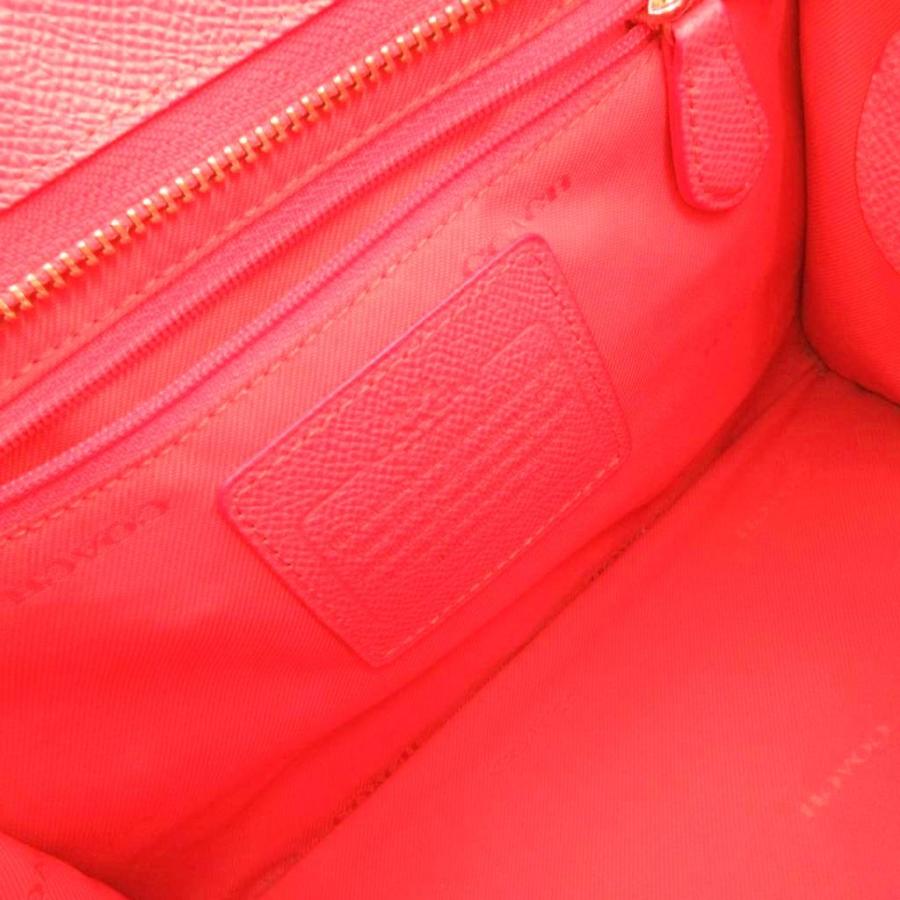 COACH（コーチ） ハンドバッグ ショルダー 2way PVC ロゴ 赤 レッド