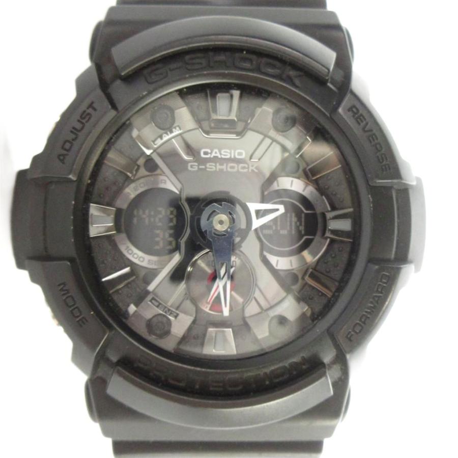 CASIO G-SHOCK GA-201ブラック　アナデジ 美品 G-SHOCK カシオジーショック CASIO GA-201 腕時計 ウォッチ クォーツ
