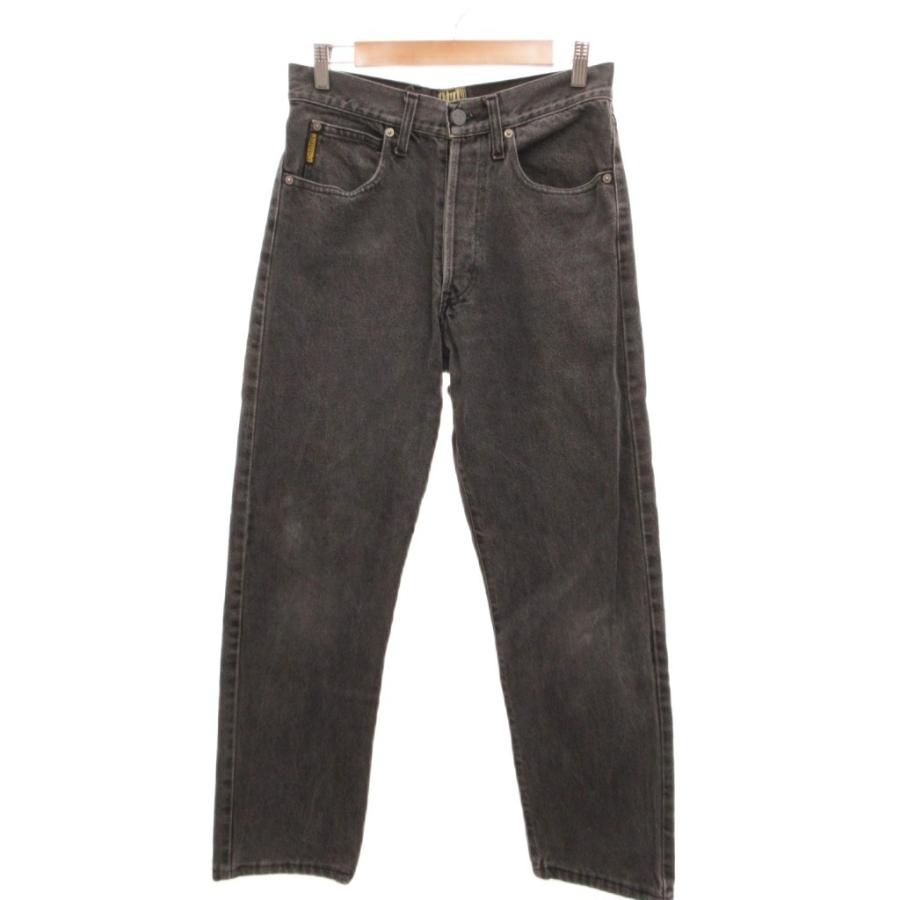 アルマーニ ジーンズ ARMANI JEANS デニムパンツ 32 グレー ロゴ 