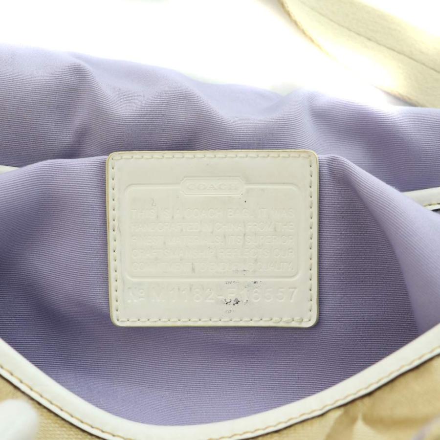 COACH（コーチ） シグネチャー ショルダーバッグ キャンバス レザー