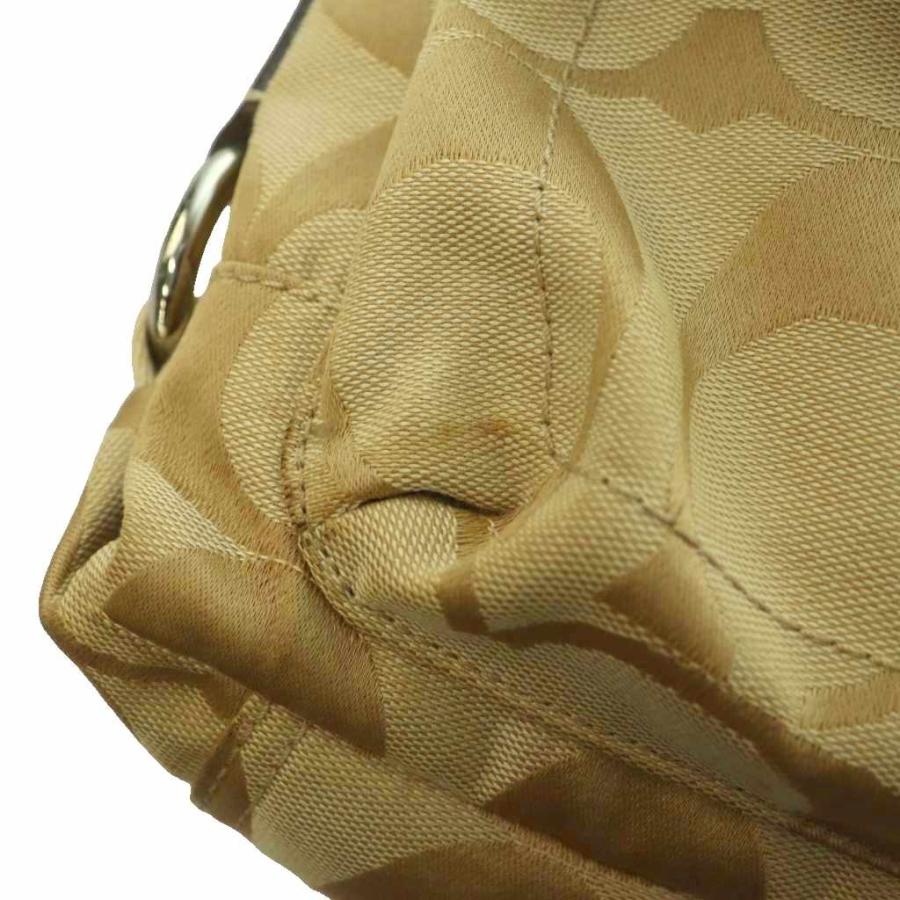 COACH（コーチ） シグネチャー ショルダーバッグ キャンバス レザー
