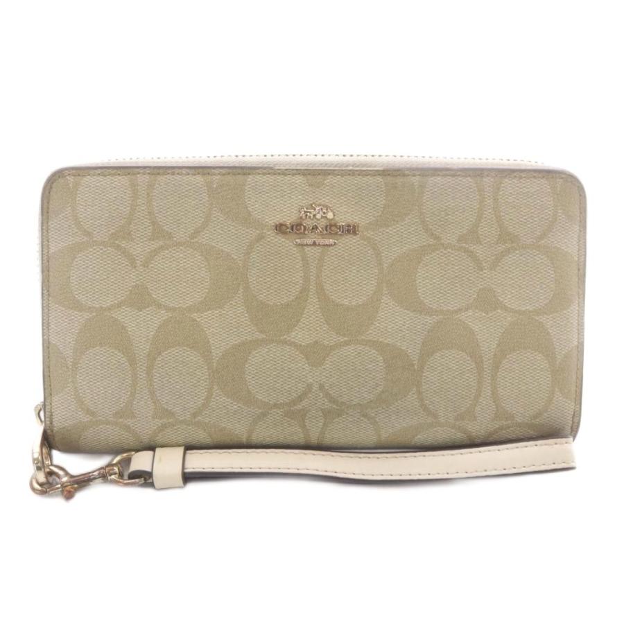 COACH（コーチ） 長財布 小銭入れあり シグネチャー ラウンド 
