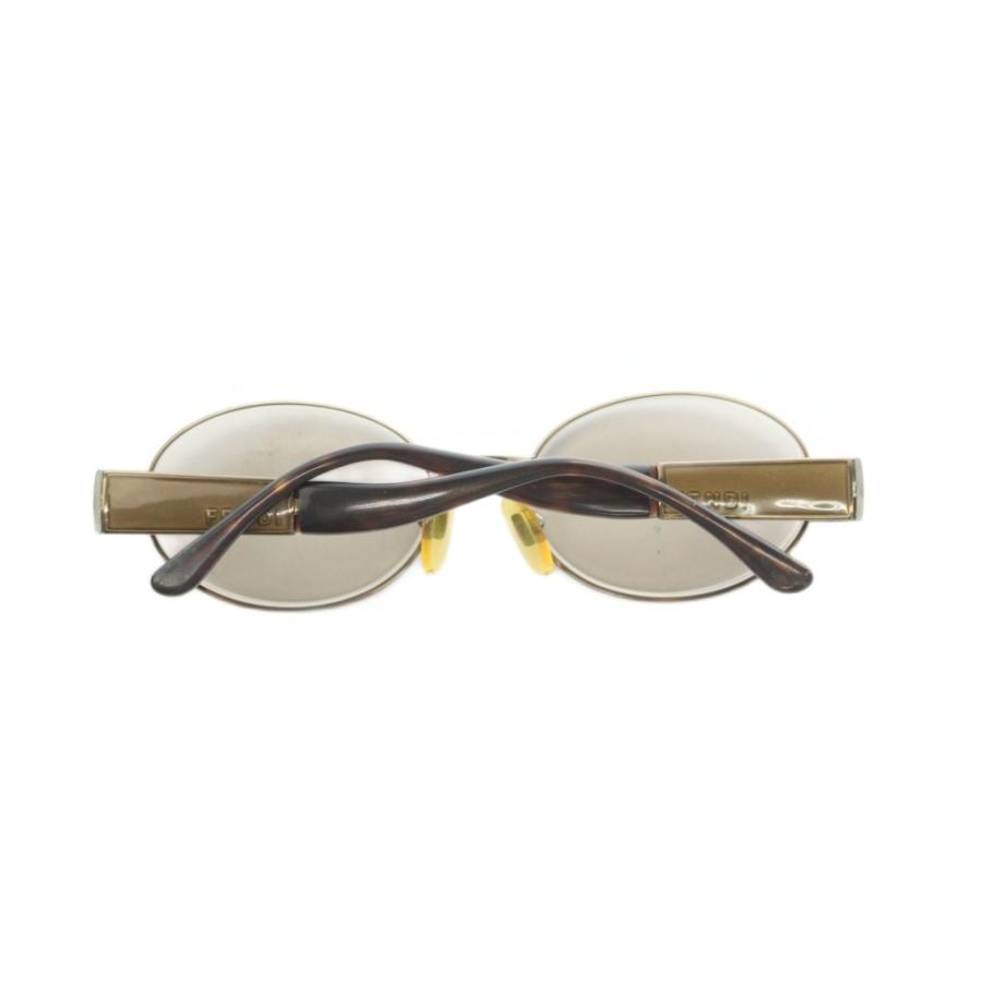FENDI（フェンディ） サングラス 眼鏡 メタルフレーム オーバル型 52 