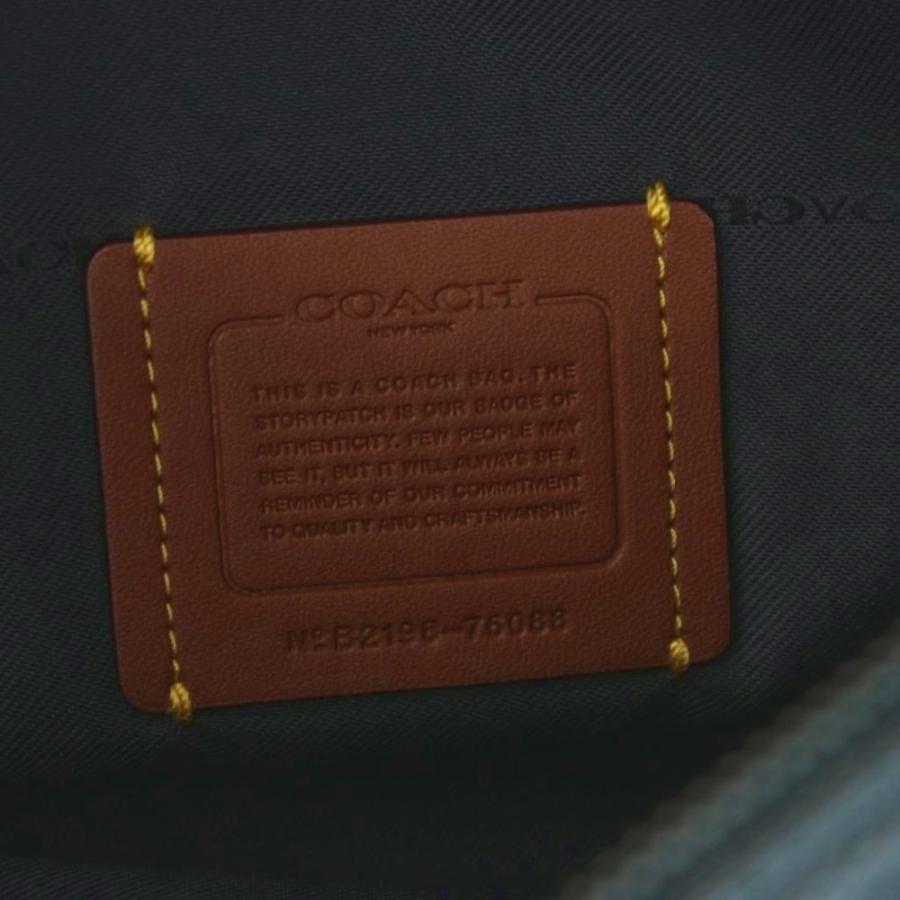 COACH（コーチ） ハドリー ホーボー トートバッグ レザー 水色 ライト