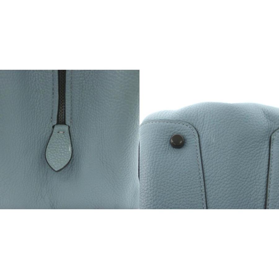 COACH（コーチ） ハドリー ホーボー トートバッグ レザー 水色 ライト
