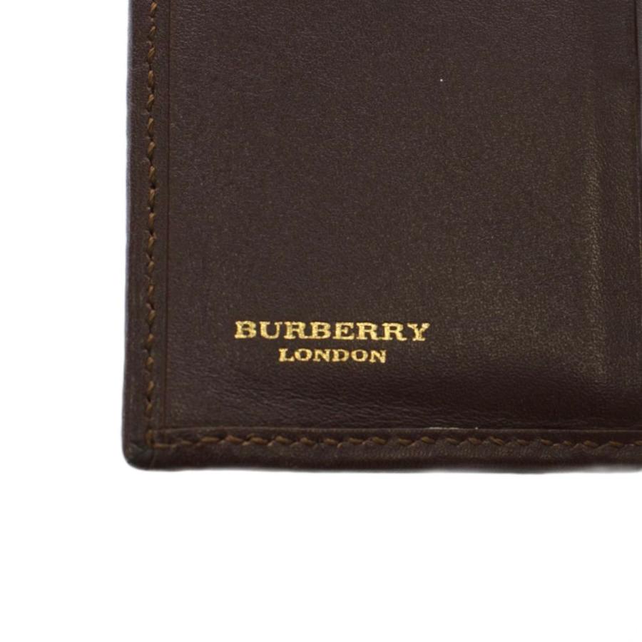 【BURBERRY】二つ折り財布 小銭入れ チェック ロゴ ハイブランド レザー BURBERRY（バーバリー） ノバチェック 財布 二つ折り 小銭入れ PVC