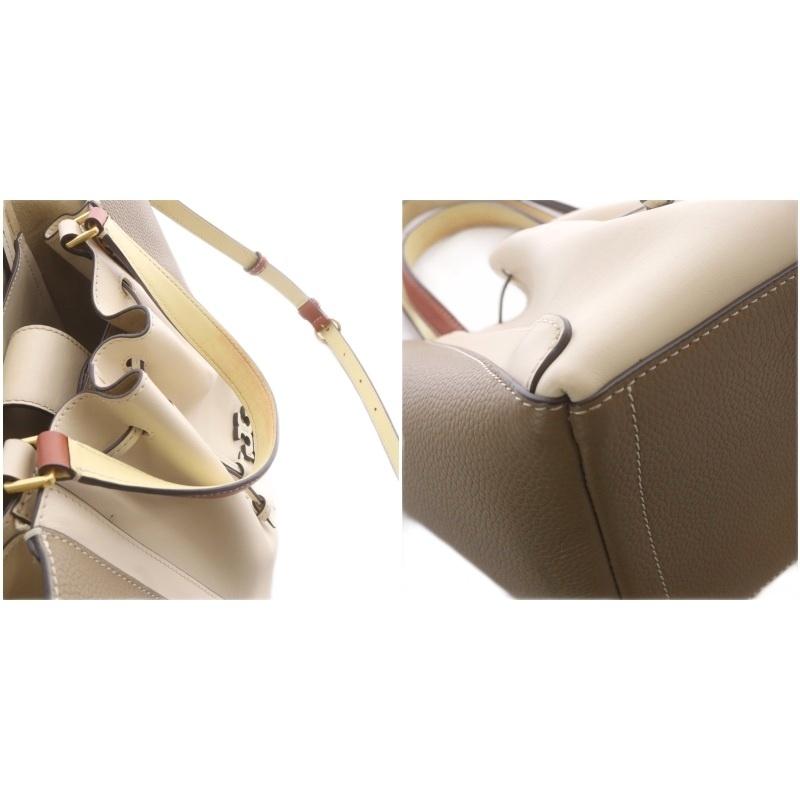Tory Burch マックグロー 2WAY ショルダーバッグ グレージュ 本革 