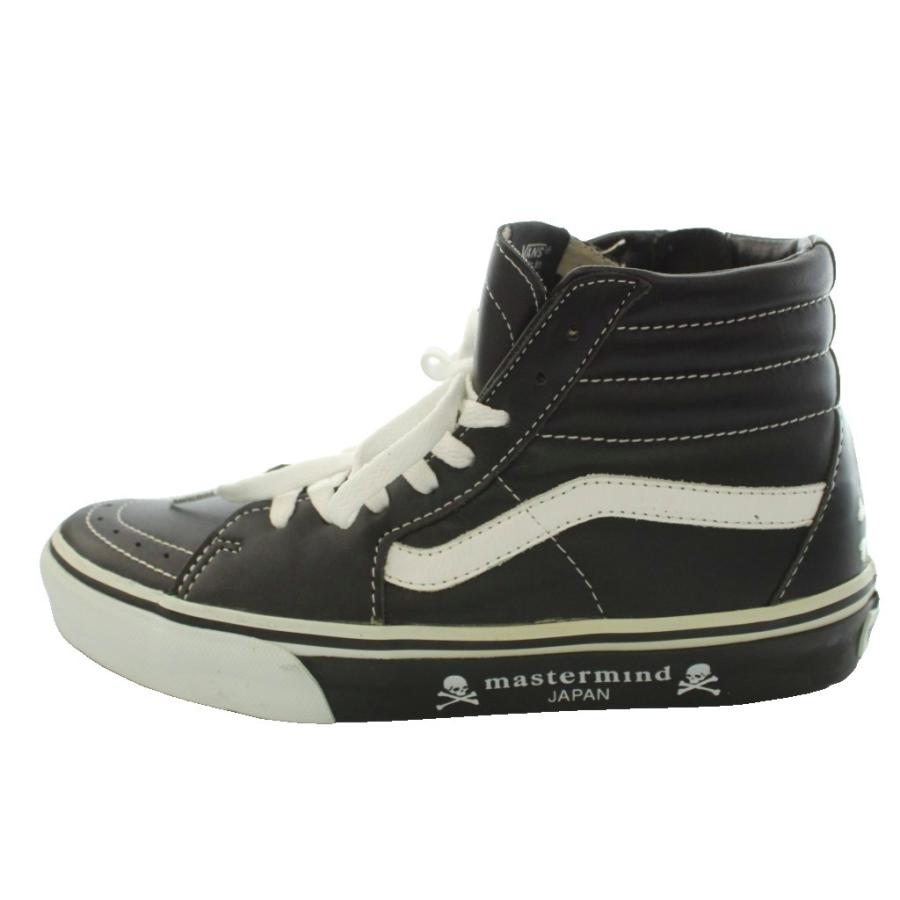 バンズ VANS MASTERMIND Japan スケートハイ SK8-HI ハイカットスニーカー スカル刺繍 US8H 26.5cm 白 ホワイト 黒 ブラック /SS ■OS
