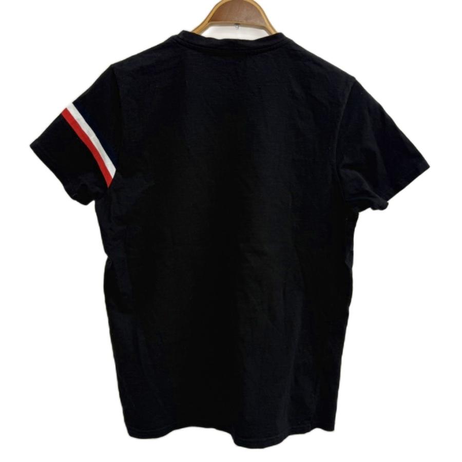並行輸入‼️MONCLER Tシャツ ロゴワッペン クルーネック ブラック MONCLER（モンクレール） MONCLER Tシャツ カットソー 半袖 クルー