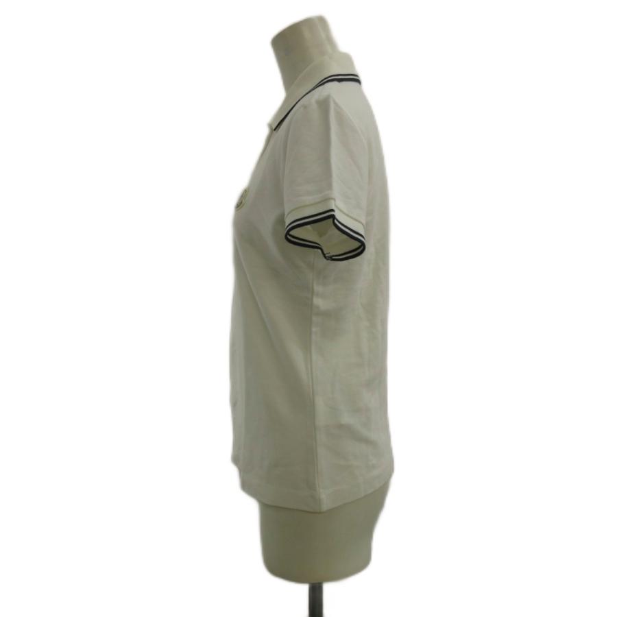 MONCLER（モンクレール） ポロシャツ 半袖 ロゴ ワッペン XS 白