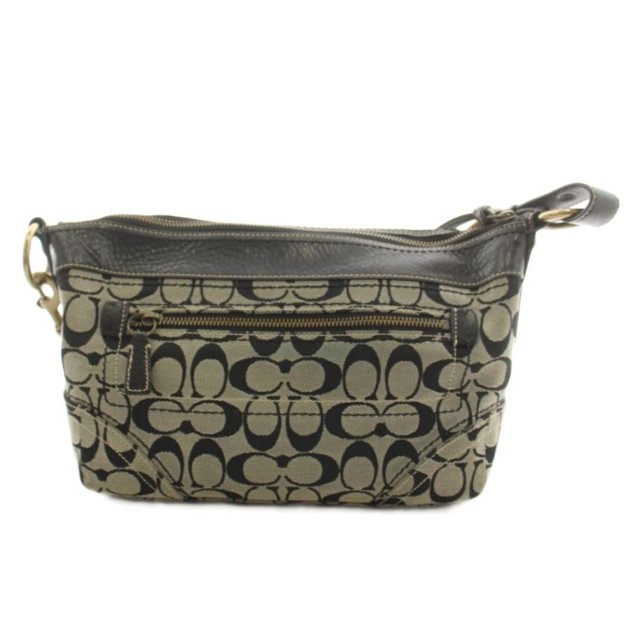 COACH（コーチ） シグネチャー ショルダーバッグ キャンバス レザー