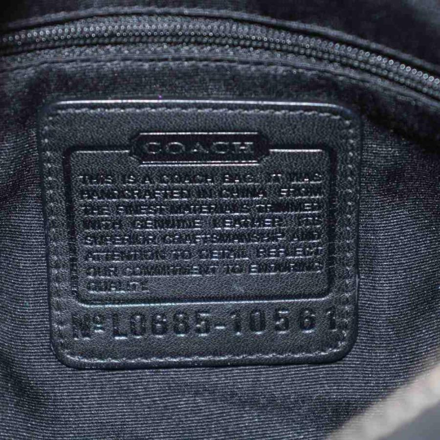 COACH（コーチ） シグネチャー ショルダーバッグ キャンバス レザー