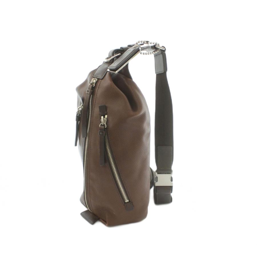 COACH（コーチ） トンプソン ボディバッグ レザー 茶 ブラウン 70716