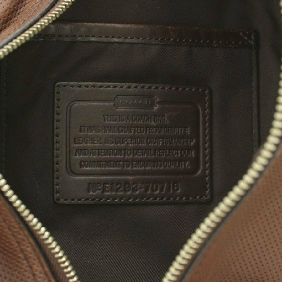 COACH（コーチ） トンプソン ボディバッグ レザー 茶 ブラウン 70716