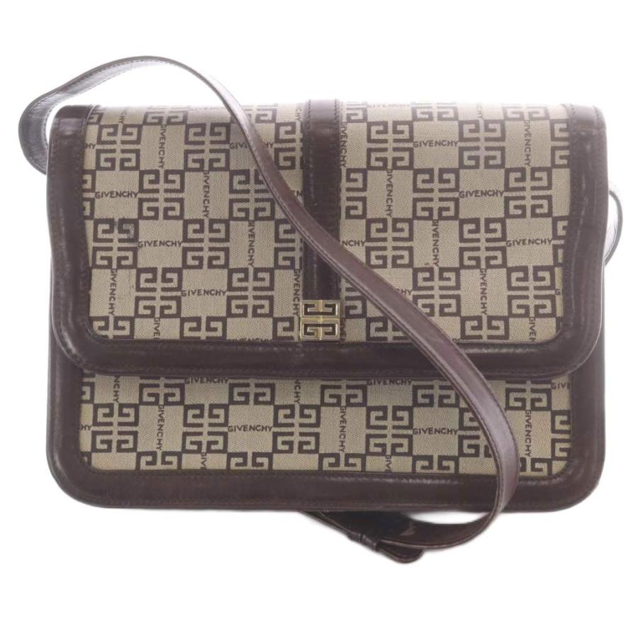 ジバンシィ GIVENCHY ショルダーバッグ 総柄 茶色 ブラウン ベージュ