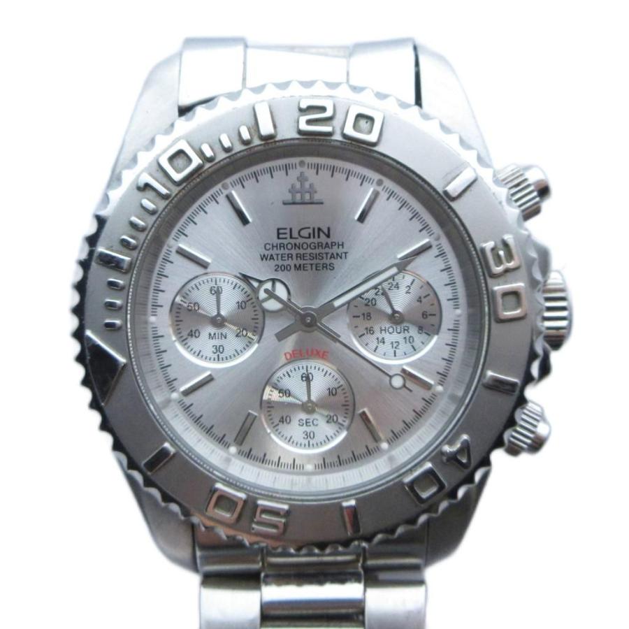 エルジン ELGIN FK-1120N-SL 腕時計 ウォッチ クォーツ クロノグラフ