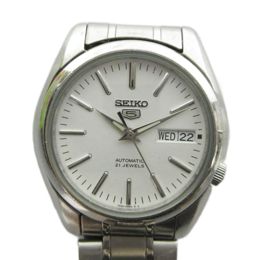 し*ん様 7128 SEIKO 5 7S26-01V0 自動巻き 腕時計 シルバ セイコー SEIKO 5 AUTOMATIC 7S26-01V0 腕時計 自動巻き