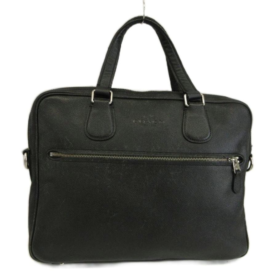 COACH ビジネスバッグ ブラック COACH（コーチ） ハドソン ビジネスバック ブリーフケース クロス