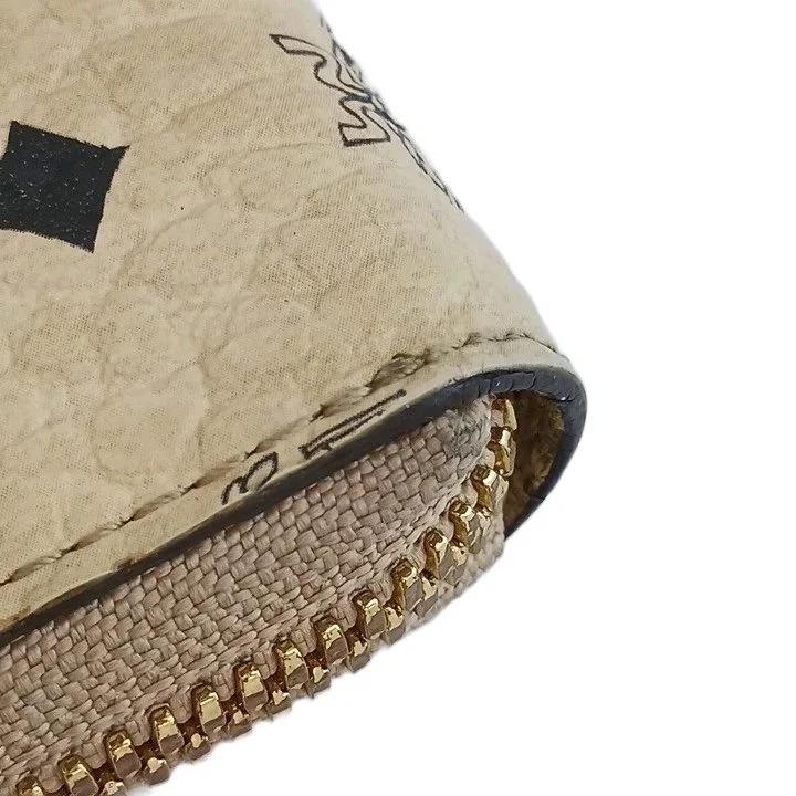 エムシーエム MCM 長財布 レザー ラウンドファスナー ヴィセトス柄 総