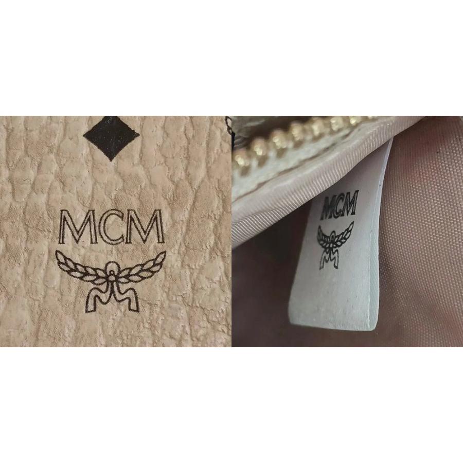 エムシーエム MCM 長財布 レザー ラウンドファスナー ヴィセトス柄 総