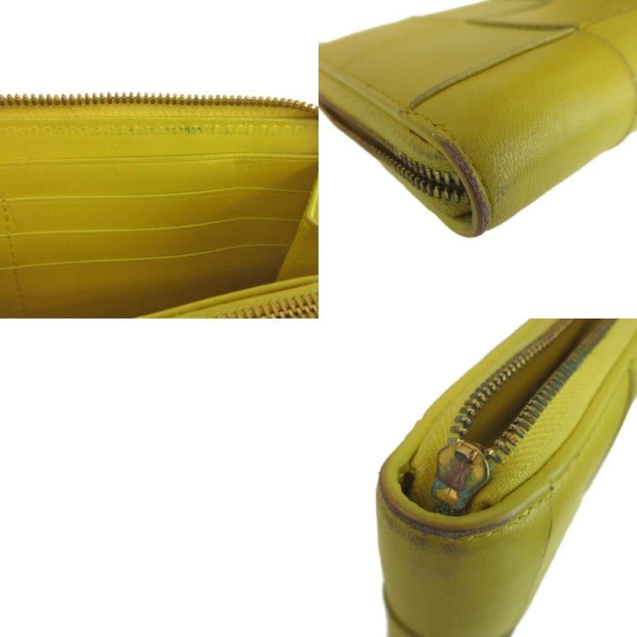 ロボボッテガヴェネタ　マキシ　イントレチャート　長財布　レザー　美品 BOTTEGA VENETA（ボッテガ・ヴェネタ） カセット 長財布 レザー