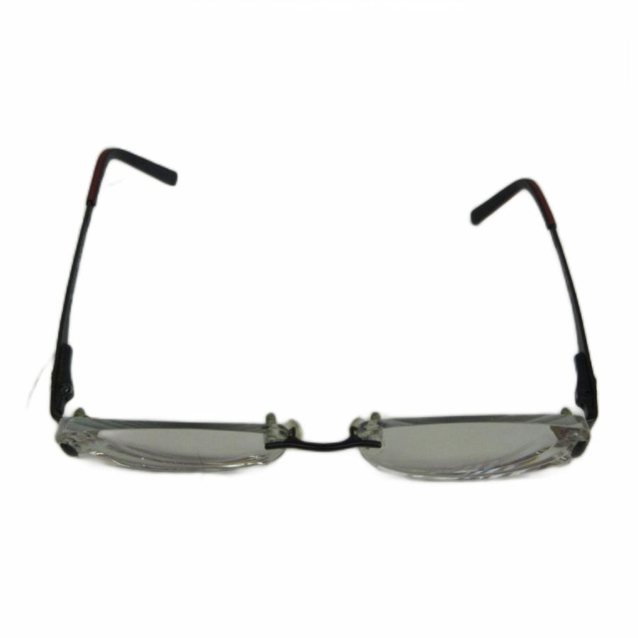 GUCCI（グッチ） 眼鏡 メガネ 度入り チタン リムレス オーバル Gロゴ