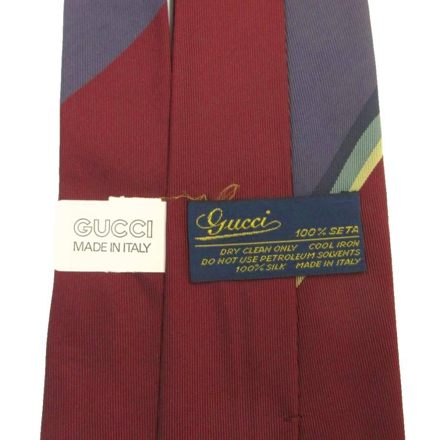 GUCCI（グッチ） ネクタイ 絹 シルク レギュラータイ ストライプ