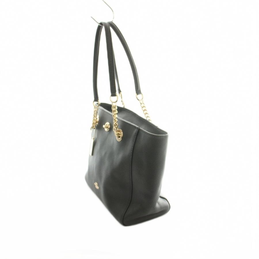 COACH（コーチ） トートバッグ チェーン レザー 黒 ブラック 57107 /MI