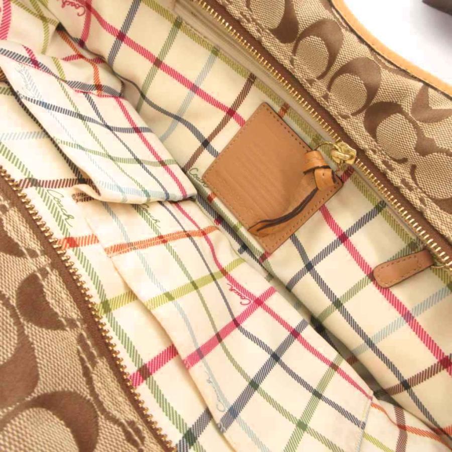 COACH（コーチ） トートバッグ 手提げ キャンバス レザー シグネチャー