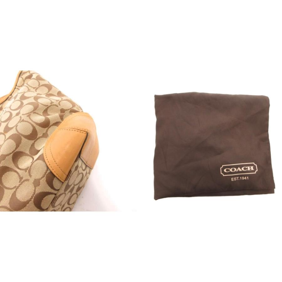 COACH（コーチ） トートバッグ 手提げ キャンバス レザー シグネチャー