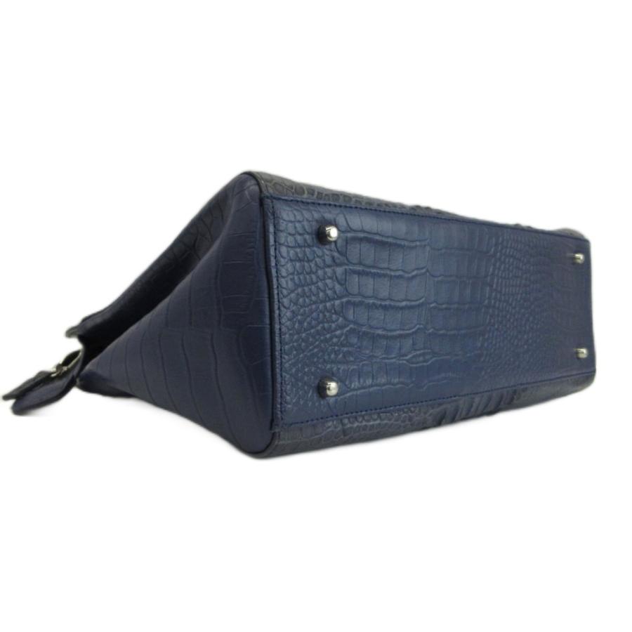 ロダニア RODANIA ハンドバッグ ショルダー 2WAY クロコダイル ワニ革